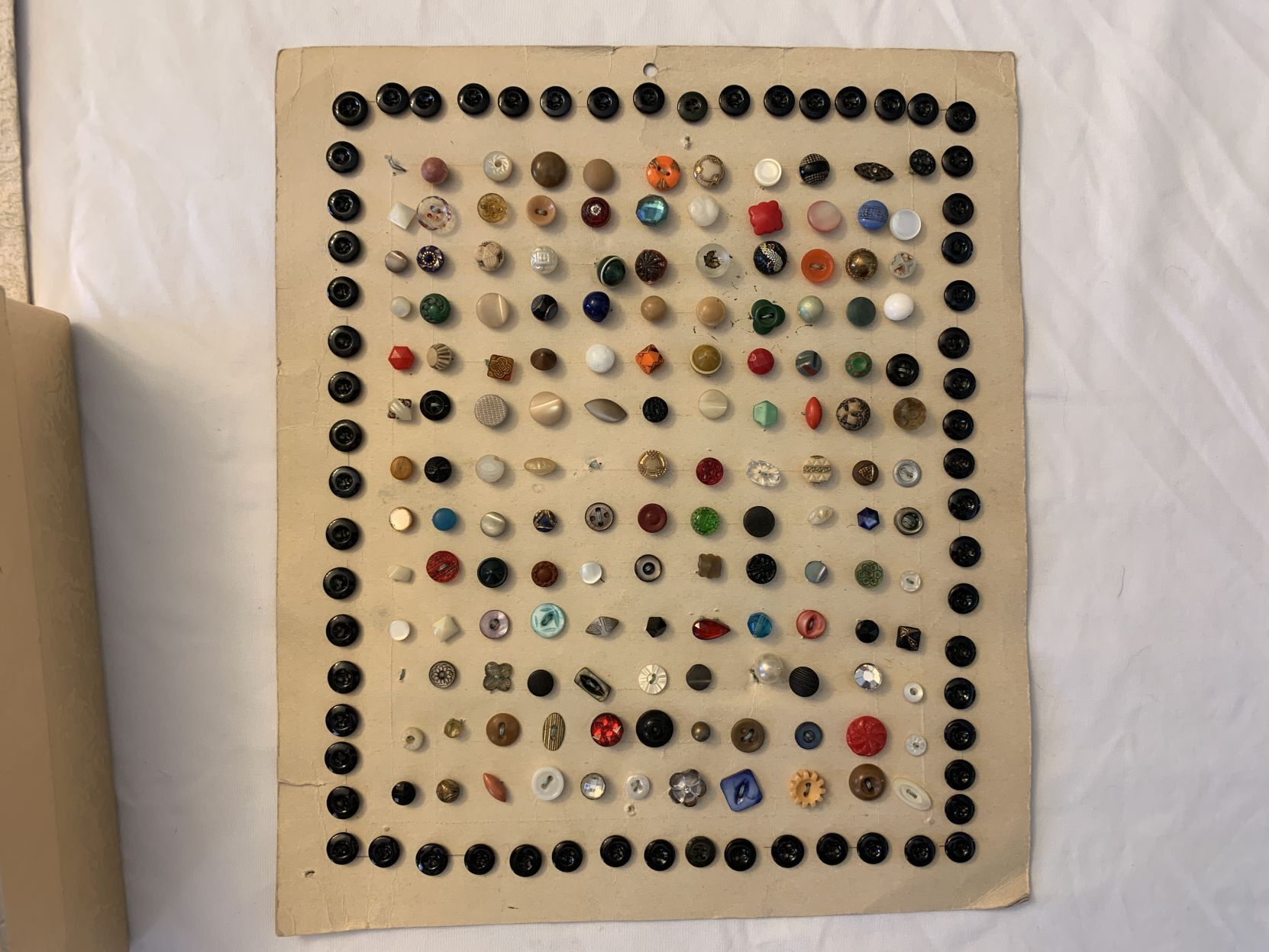 A prized button collection